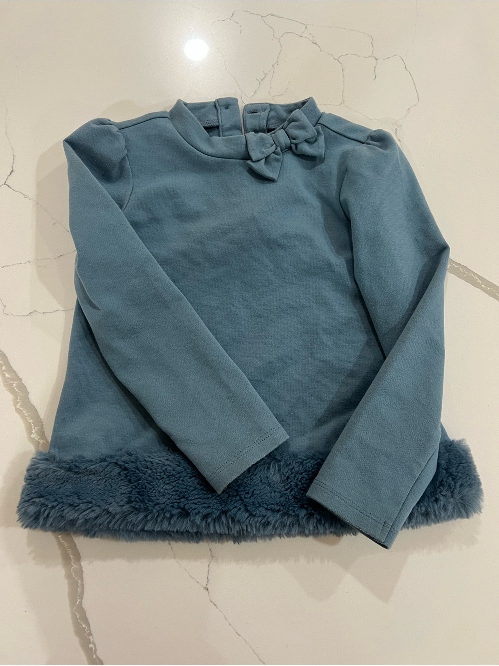 Size 4T Janie and Jack Shirt with Fur